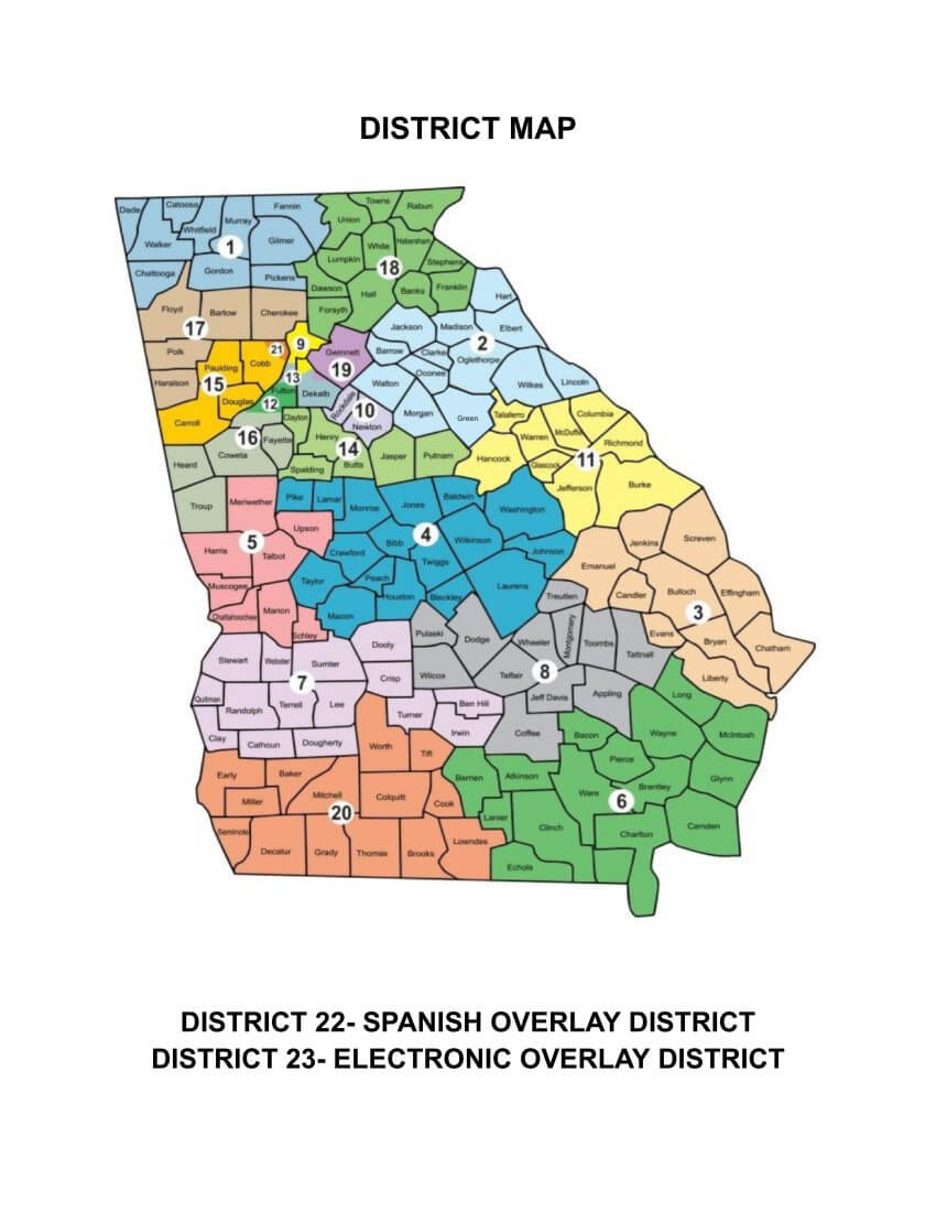 District Map no region numbers